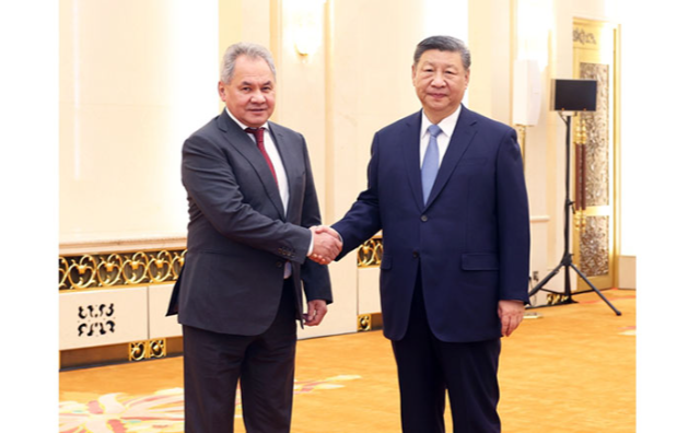 习近平会见俄罗斯联邦安全会议秘书绍伊古