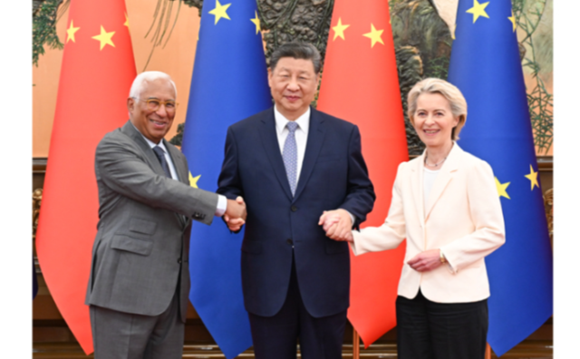 习近平会见欧洲理事会主席科斯塔、欧盟委员会主席冯德莱恩